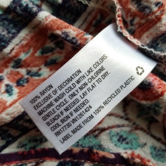 Xhilaration Floral Paisley Boho Crochet Tank Top M - Picture 4 of 6